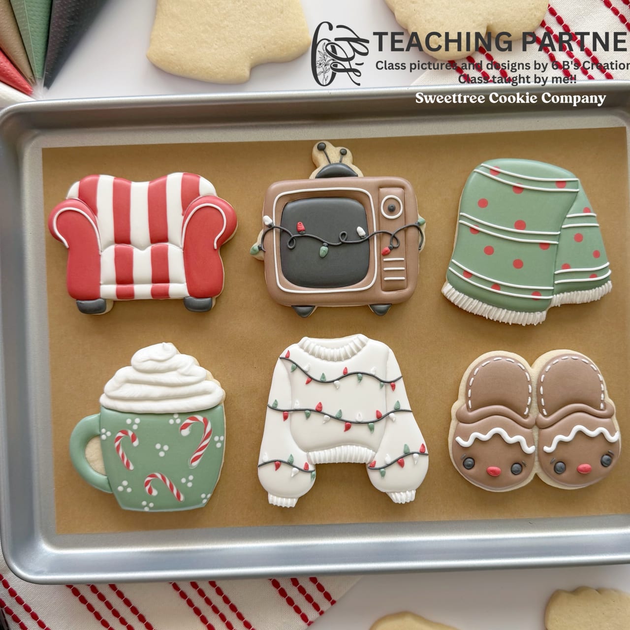 Christmas movie night cookie decorating class